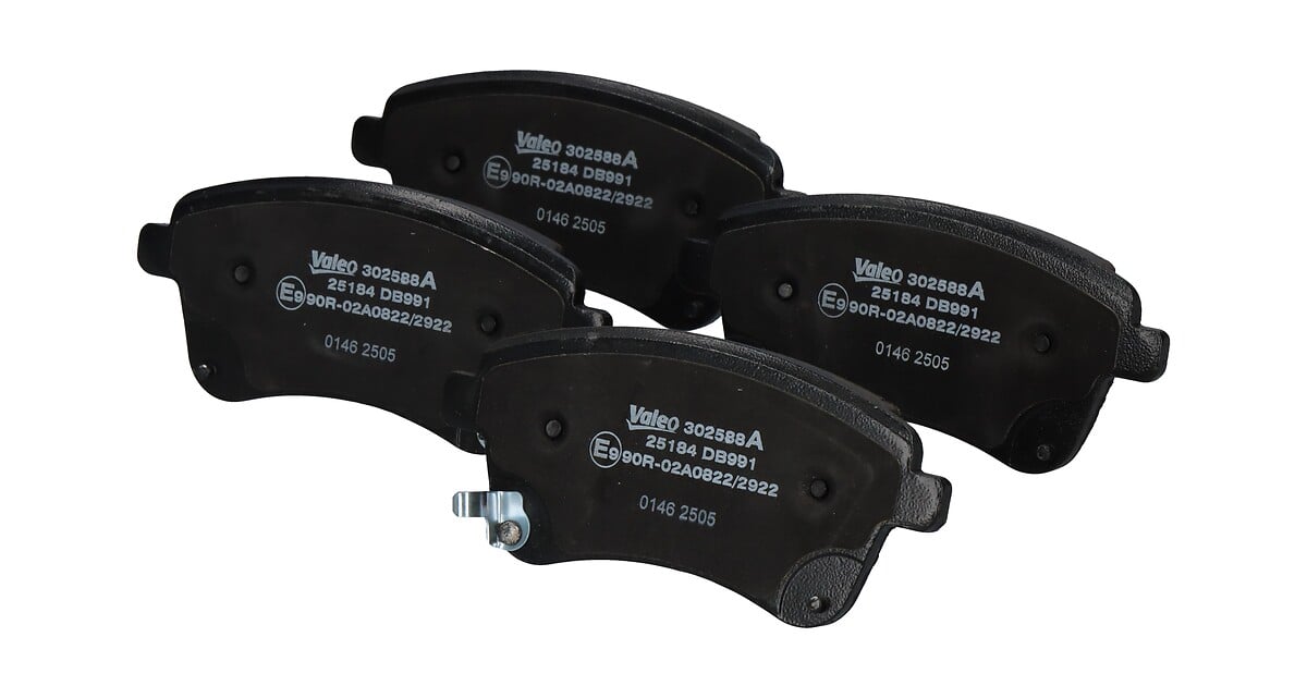 Jeu de 4 plaquettes de frein VALEO ref. 302588A